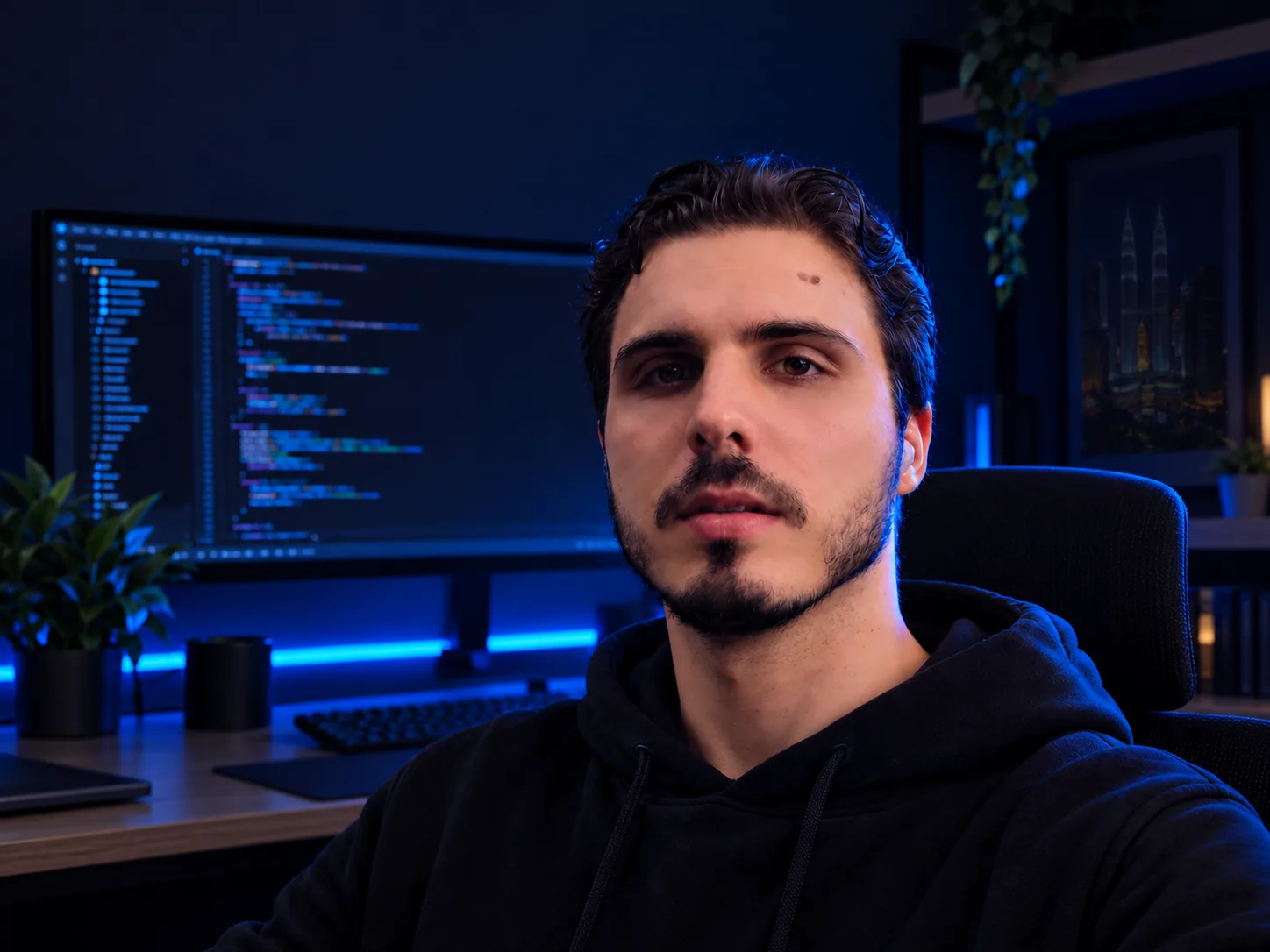 Vincent Menet at his desk