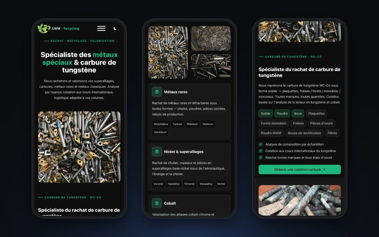 Version mobile de LWM-Recycling.lu
